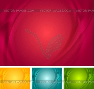 Abstract bright wavy backgrounds - vector image