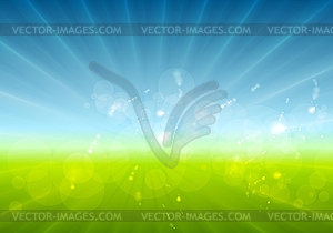 Abstract sunny landscape background - vector image