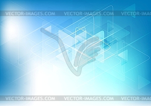 Blue white abstract technology background - royalty-free vector clipart