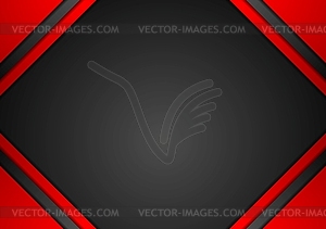 Red and black corporate art background - vector clip art