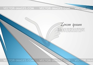 Абстрактный синий серый корпоративный фон - изображение в векторном виде