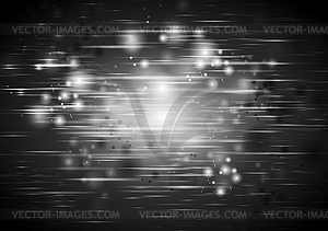 Dark black abstract shiny iridescent background - vector image