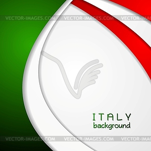 Corporate wavy bright abstract background. Italian - vector clipart