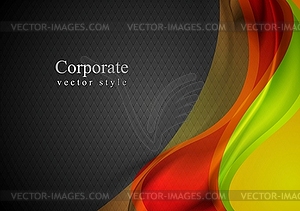 Bright blurred waves - vector image