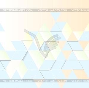 Light geometric technology background. Triangles - vector clipart