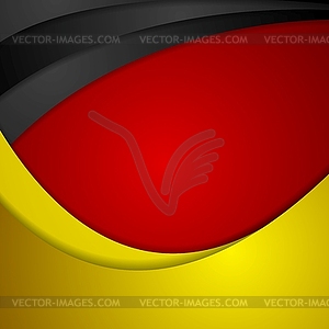 Corporate wavy bright abstract background. German - vector image