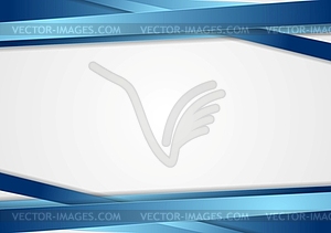 Tech abstract background with blue stripes - vector clipart
