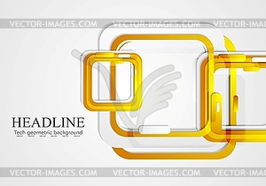 Abstract tech geometric background - vector clipart