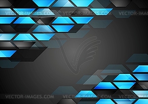 Abstract dark technology corporate background - vector clipart