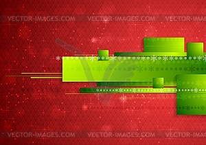 Bright abstract tech Christmas background - vector EPS clipart