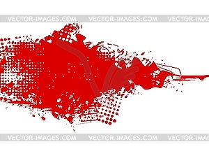 Красное пятно - изображение в векторном формате