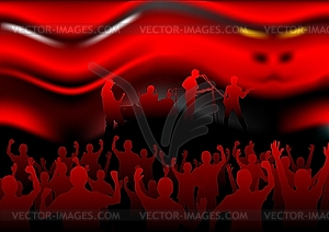 Demonic music - vector EPS clipart