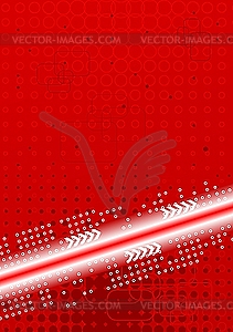 Bright contrast red background - vector image