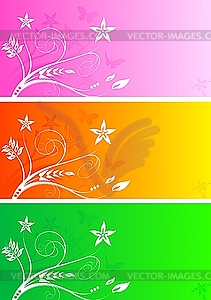 Set of colourful banners - vector image
