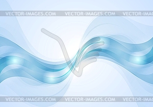 Abstract blue wavy corporate background - vector clipart