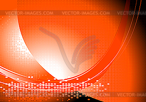 Bright abstract orange background - vector image