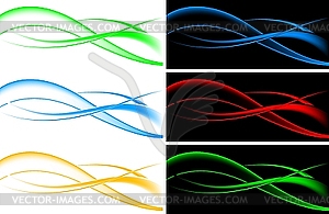 Wavy banners - vector clipart