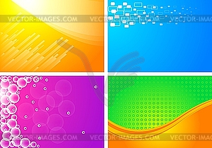 Abstract business cards - vector clip art