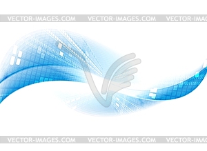 Light blue tech motion background - vector clipart