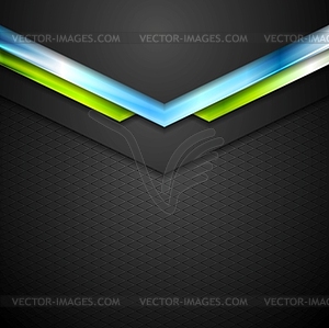 Abstract technology background with blue green - vector clipart