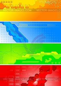 Technicals banners - royalty-free vector clipart