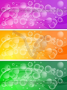 Bubble banners - vector image