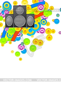 Musical background - vector image