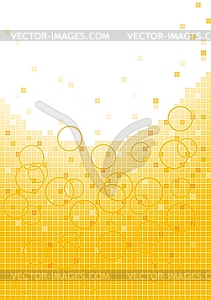Mosaic yellow background - vector clipart