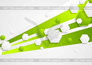 Abstract green tech background - vector clip art