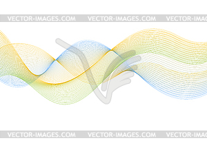 Abstract lines wavy bright background - vector clipart / vector image