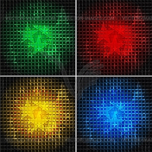 Bright star backgrounds - vector image
