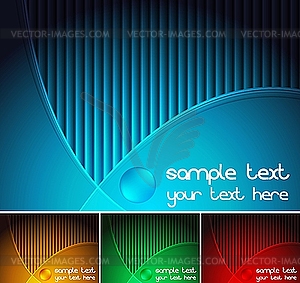 Abstract backgrounds set - vector clipart