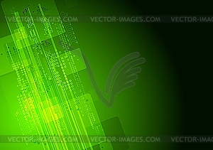 Green tech background - vector clip art