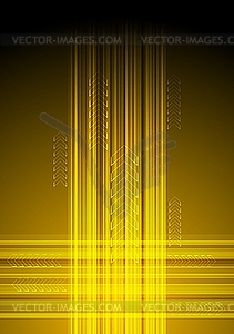 Yellow rays - vector clip art