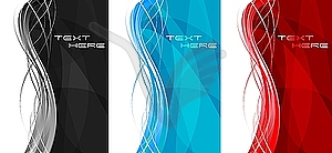 Abstract vertical banners - vector clipart