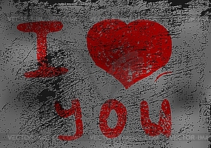 I love you! - vector image