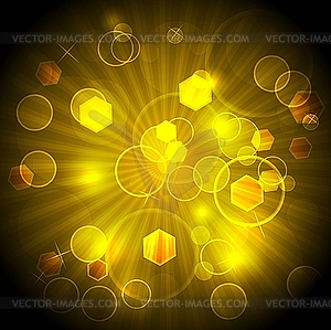 Dark yellow vibrant background - vector image