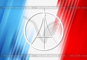 Pray for Paris. French flag colors - vector image