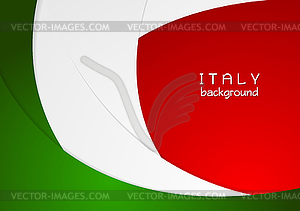 Corporate wavy bright abstract background. Italian - vector clipart