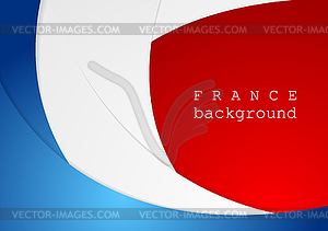 Corporate wavy bright abstract background. French - vector clip art