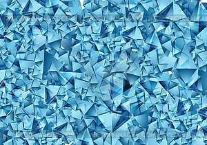 Абстрактный синий фон многоугольной - стоковый клипарт