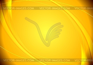 Abstract yellow wavy pattern - vector image