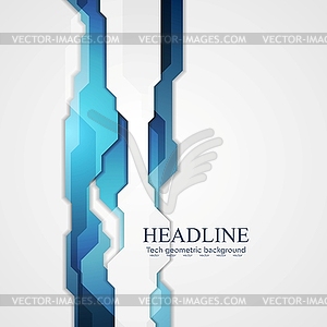 Blue hi-tech background - vector image