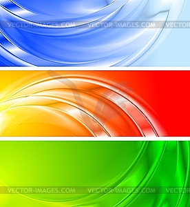 Colourful banners - color vector clipart