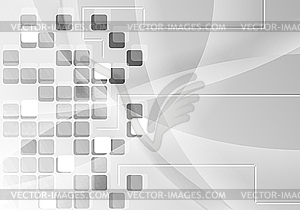 Gray background with squares - vector clip art