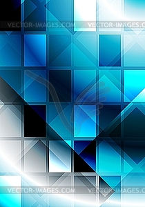 Vibrant abstraction with squares - vector image
