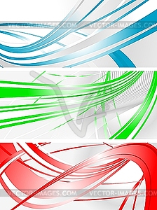 Vibrant banners - vector clipart