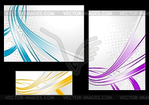 Abstract backgrounds and banner - vector clip art