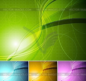 Colourful stylish backgrounds - vector clipart