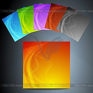 Abstract backgrounds collection - vector clipart